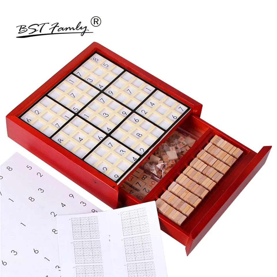 Bstfamly Cocuk Sudoku Satranc Kayin Ahsap Cekmece Ile 24 24 5 5 Cm 81 Adet Takim Masa Bulmaca Oyunu Cocuklar Oyuncak Ilginc Hediye S04 Chess Sets Aliexpress
