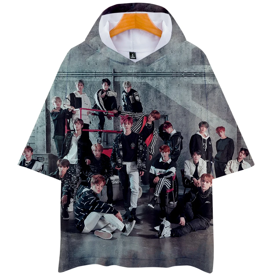 NCT Present YOU K-POP Fans футболка в стиле хип-хоп с 3D капюшоном летняя мягкая модная