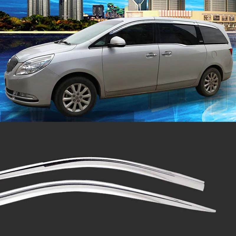 1 Set Brand New Chrome Side Vent Sun Shade Window Visors Rain Guard Deflectors For Buick GL8 2014-2018 1 Set Brand New Chrome Side Vent Sun Shade Window Visors Rain Guard Deflectors For Buick GL8 2014-2018