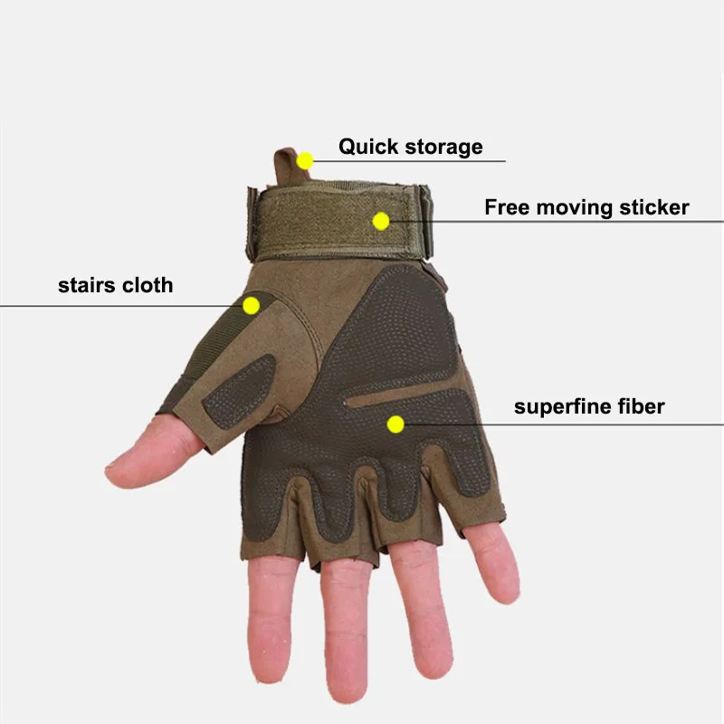 Наружные велосипедные перчатки для верховой езды на резиновых костяшках тактические Нескользящие Военные перчатки