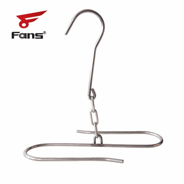 8 Fans Fishing Waders Boot Hanger - Stainless Steel Fishing Wading