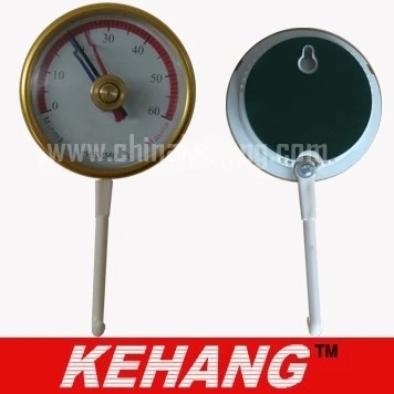 

Max/min thermometer with hook and stick