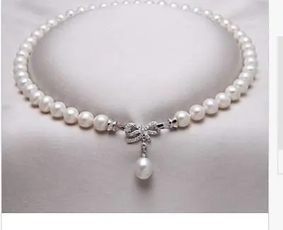 

single strands 10-11mm south sea round white pearl necklace 18" silver