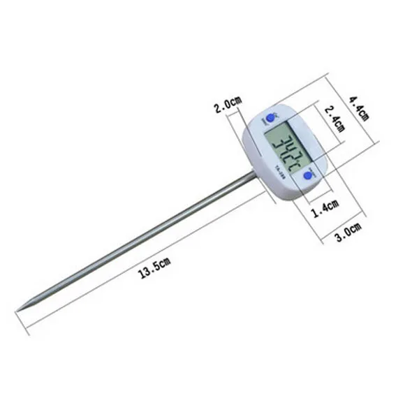 TA288 Pin форма цифровой термометр мгновенное чтение Карманный масло Молоко Кофе Вода тест кухня кулинарный термометр цифровой LBShippin