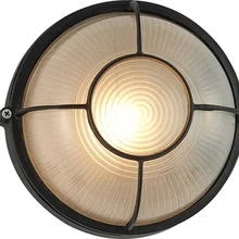 Круглый светодиодный настенный светильник в винтажном стиле, Светильники для двора, балкона, прохода, крыльца, Eclairage Exterieur Buitenverlichting