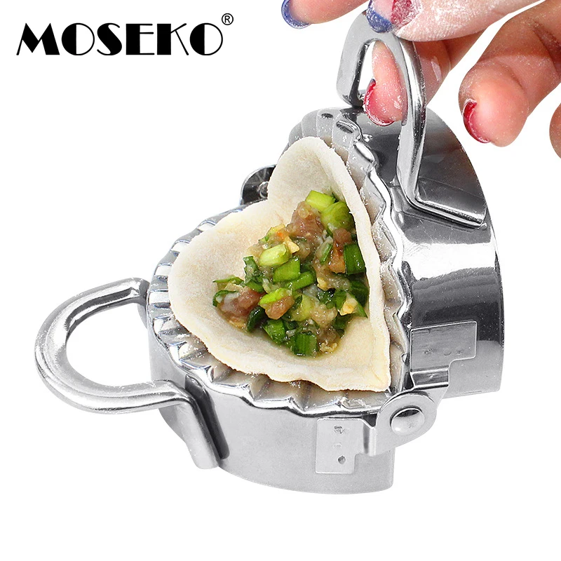 

MOSEKO 1Set Stainless Steel DIY Dumpling Maker With Dough Cutters Dumpling Mold Cookie Pastry Wrapper Dough Cutting Kitchen Tool