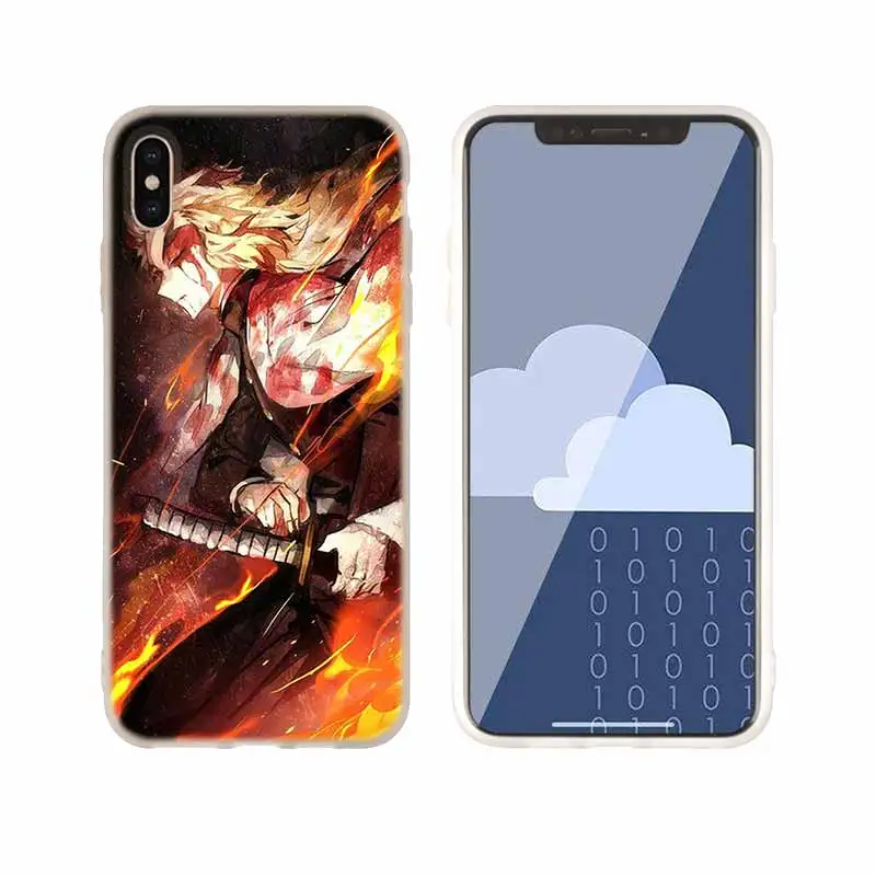 Demon Slayer Kimetsu no Yaiba чехол силиконовый мягкий для iPhone X 11 Pro XS Max XR 6 7 8 Plus 5 4 S чехол для телефона s Etui - Цвет: as the picture 02