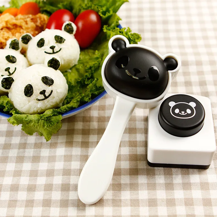 Lovely Panda Sushi Mold Maker DIY Onigiri Rice Ball Seaweed Kitchen