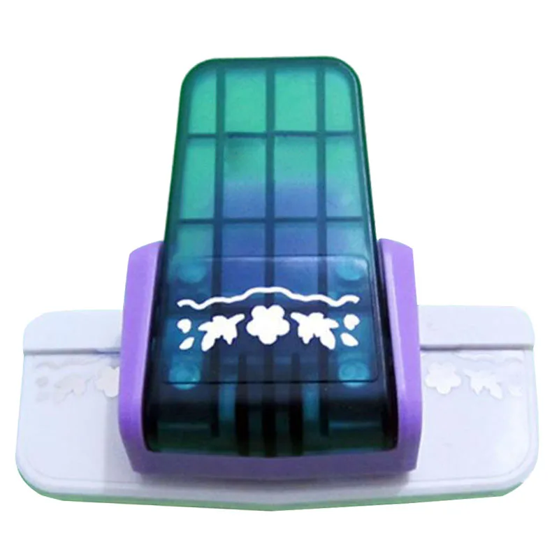 

New border punch S flower design embossing Punch scrapbooking handmade edge device DIY paper cutter Handmade Craft gift Plum