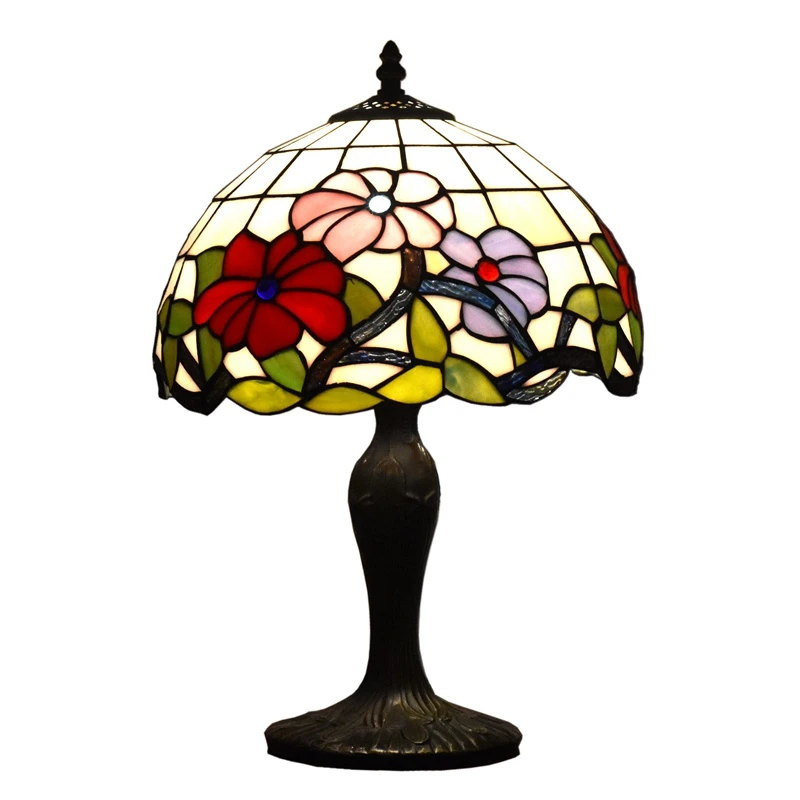 antique glass shade table lamps