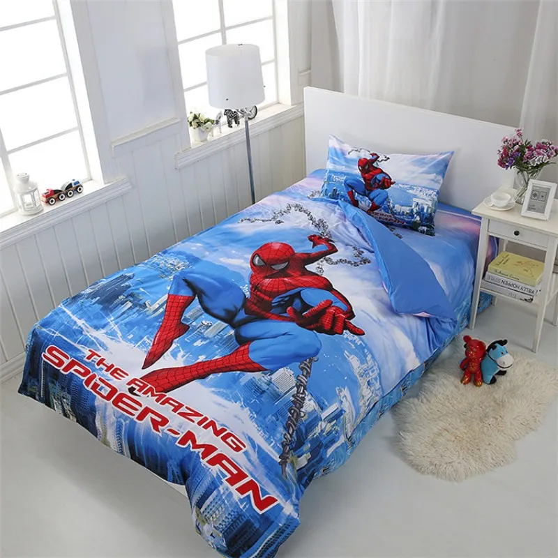 Disney Cartoon Spiderman 100 Cotton Home Textile Duvet Cover