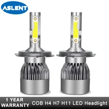 Buy Aslent 6500K H1 H11 H7 HB4/9006 9005/HB3 9012 H4 Led bulb Car Lights Bulbs Hi Lo Beam 12v 24v 60W 9000LM COB Chips Auto Headlamp Free Shipping