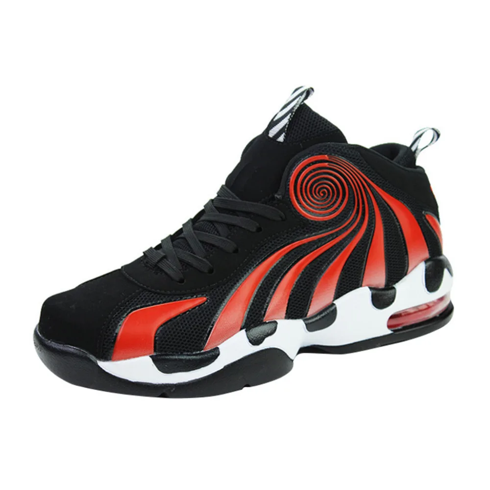 2019 Men's shock-absorbing non-slip basketball shoes fashion comfortable breathable sneakers basketball shoes high top 40J1 (3)