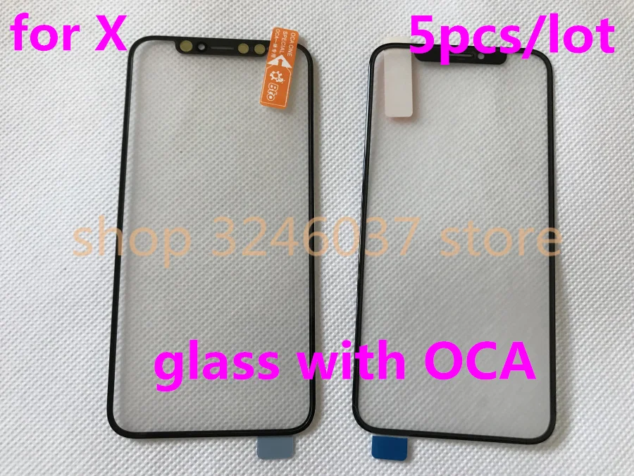 5 шт. стеклянные линзы для iPhone X XS MAX XR 11|Сенсорные панели (тачскрин)| |