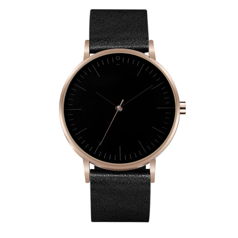 Chronos мужские часы дизайн модные кварцевые часы минималистичные кожаные мужские наручные часы religion Masculino - Цвет: ST05