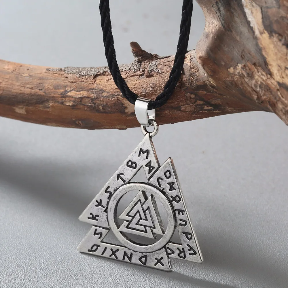 CHENGXUN скандинавской Valknut РУНИЧЕСКАЯ подвеска символ Viking бог один Asatru Старший