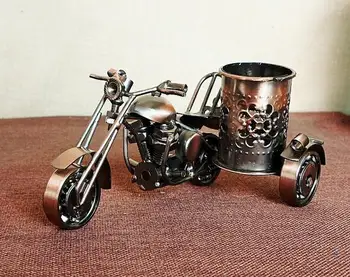 

Metal motorcycle pen box toy car model motorcycle set up a birthday gift for children two optional