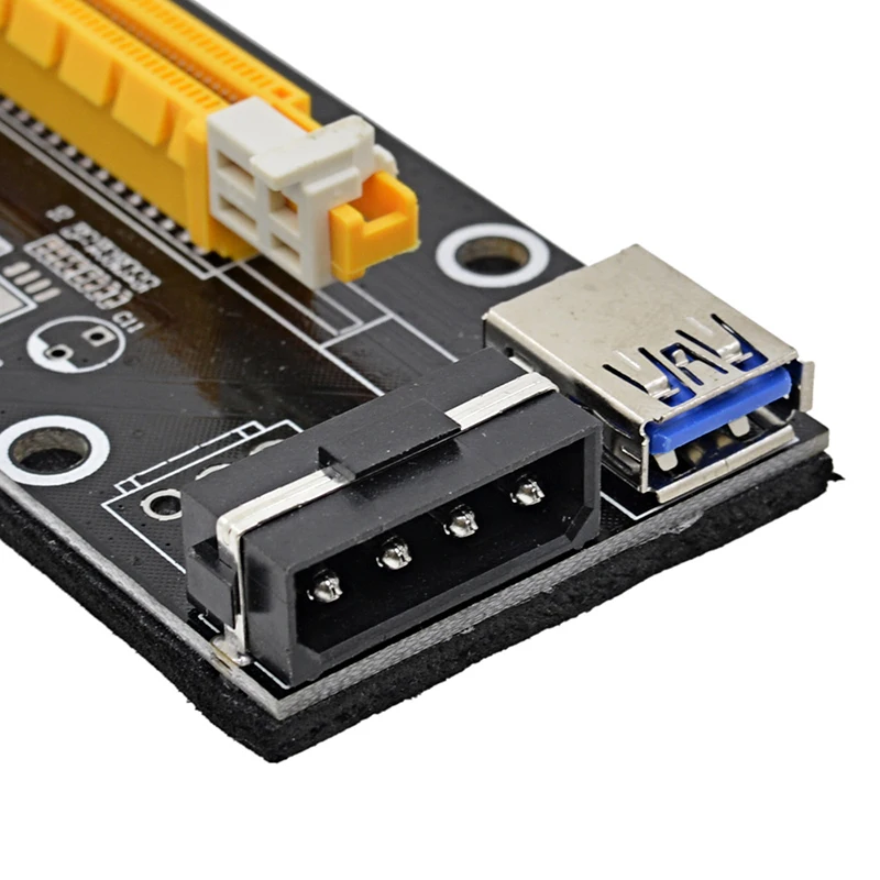 PCI E 1x до 16x Райзер карта Express 60 см USB 3 0 SATA к 4Pin IDE Molex адаптер для майнинга Bitcion