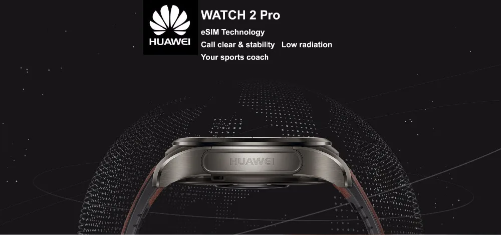 Оригинальные Смарт часы HUAWEI 2 Pro с 4G LTE eSIM технологией спортивный менеджер Модные