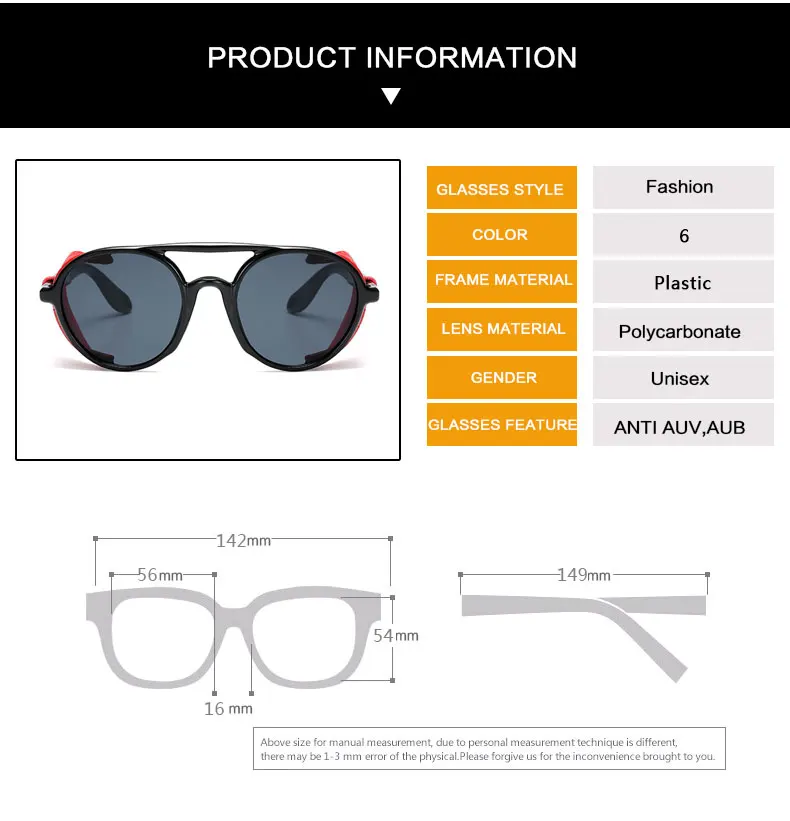 Брендовые дизайнерские круглые солнцезащитные очки в стиле стимпанк Модные женские мужские солнцезащитные очки ретро-очки UV400 оттенки очки Oculos de sol
