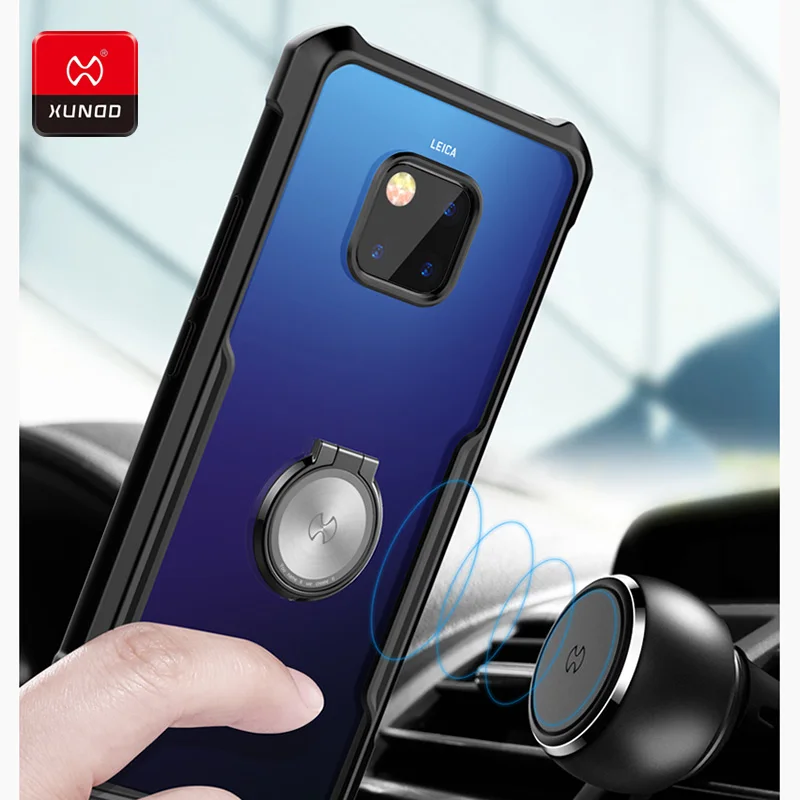 

Luxury Slim 360 Full Shockproof Case For New Huawei Mate 20 Pro X Phone with airbags Protection Cover Cases Magnetic car holder