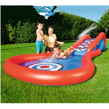

Giant Surf 'N Double Slide Inflatable Slide Center Game For Child Summer Residential Pool Outdoor Toy C111