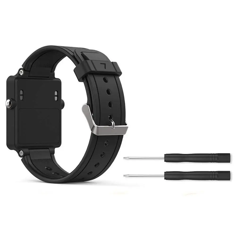 

For Garmin Vivoactive Acetate Smart Watch Silicone Watch Band Wrist Strap With Tool Portable Durable Watchband