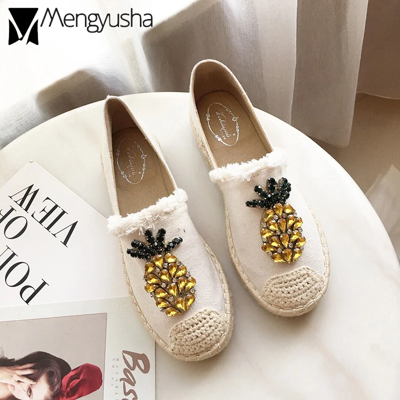 Обувь для отдыха парусиновые эспадрильи feminina криперы 2019 hand made кисточкой туфли