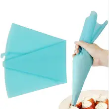 1 шт. 4 Размер Силиконовый Мешок кондитерский торт украшение сумка, повторного использования торт силикона Обледенение сумка выпечки Инструменты