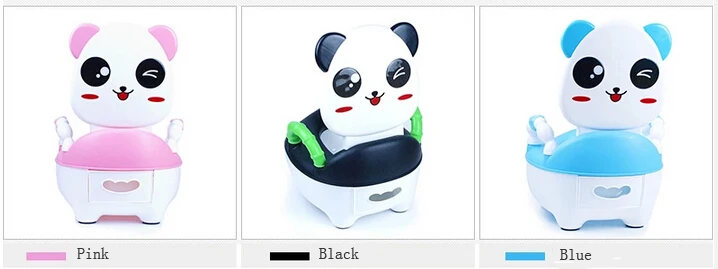 Милый стул панда детский горшок тренировочный стул пластиковый младенческий горшок стул портативный детский унитаз горшок туалет обучение ребенка