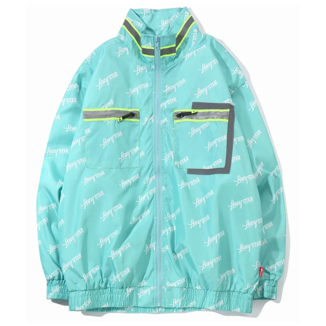 Aelfric Men Fashion Streetwear Hip Hop Jacket Windbreaker Mens Letter Printed Coat Harajuku 3M Reflective Patchwork Jackets LS07 Aelfric Men Fashion Streetwear Hip Hop Jacket Windbreaker Mens Letter Printed Coat Harajuku 3M Reflective Patchwork Jackets LS07