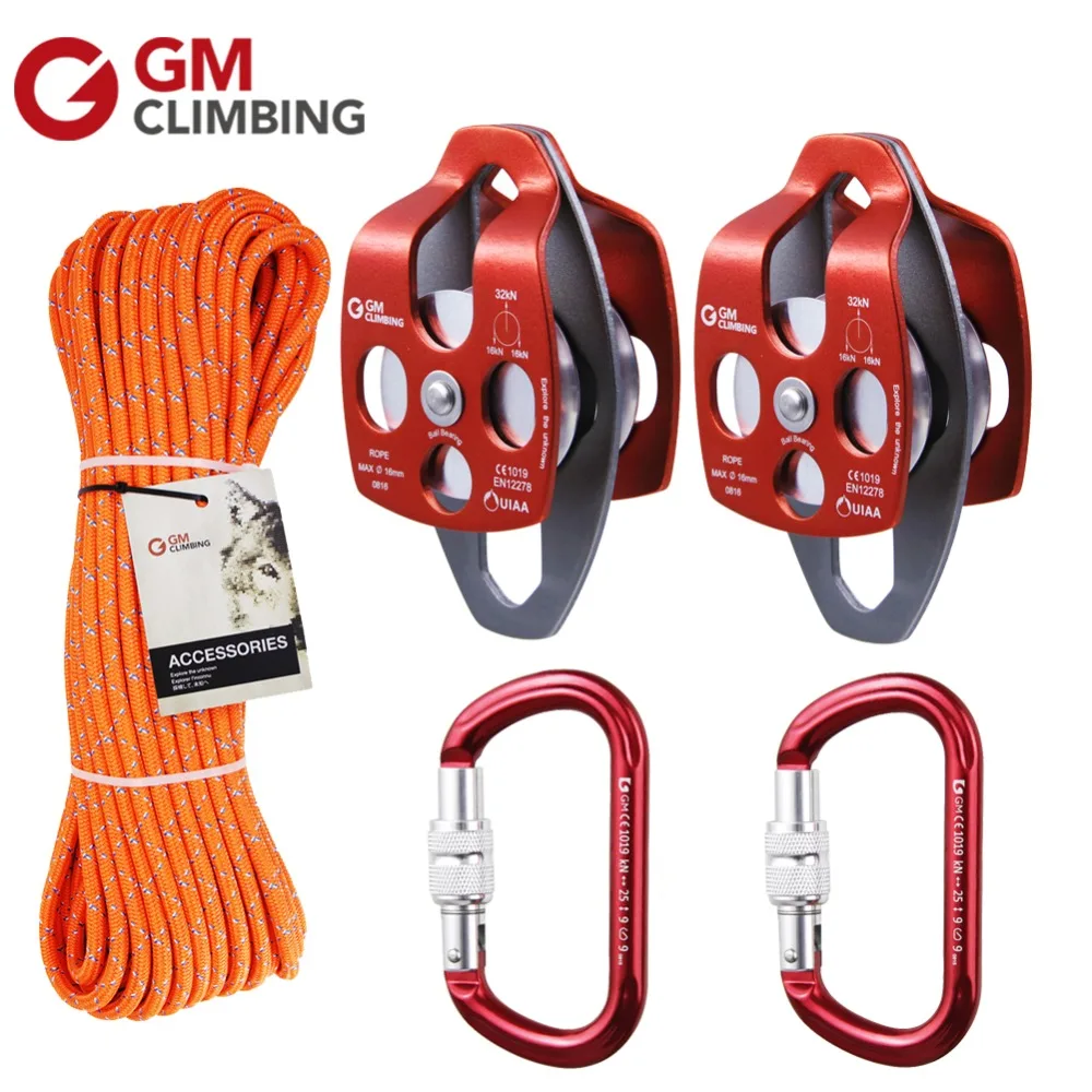 Block and Tackle Rescue Kit for 41 / 51 Pulley System Outdoor Garden