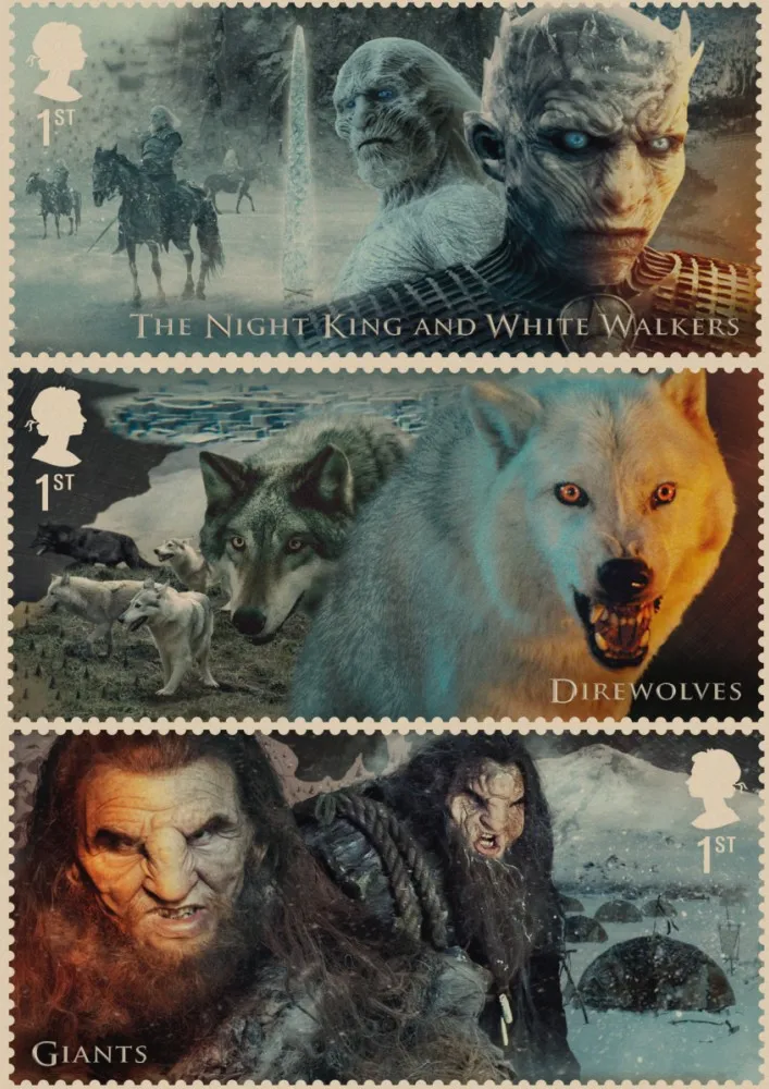 GAME OF THRONES WHITE WALKERS KING POSTER Wall Art Photo Picture Print A3 A4