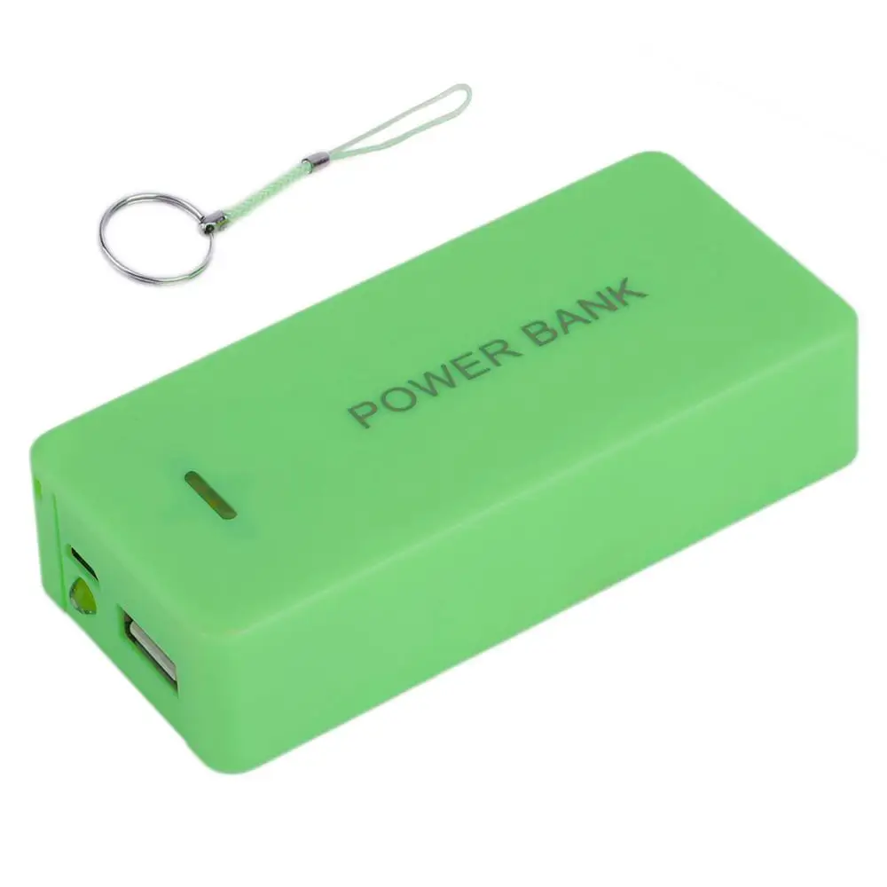 Портативное зарядное устройство, чехол, внешнее мобильное зарядное устройство, USB Универсальное зарядное устройство для телефона на 8400 мАч(без аккумулятора - Цвет: Зеленый
