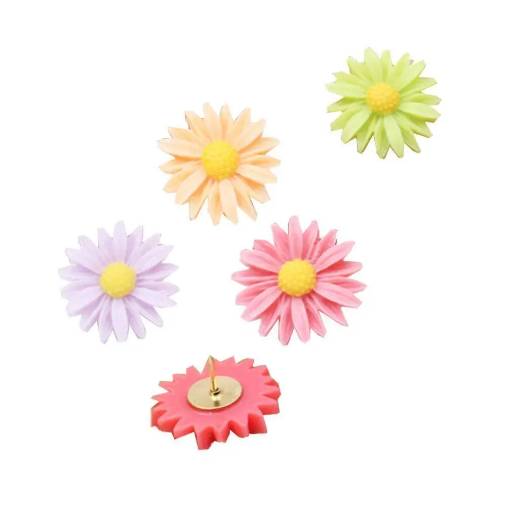 Декоративные кнопки, разные цвета цветочки креативные эскизы для дома/офиса белой доски, коркборда, фото стены держа Pape