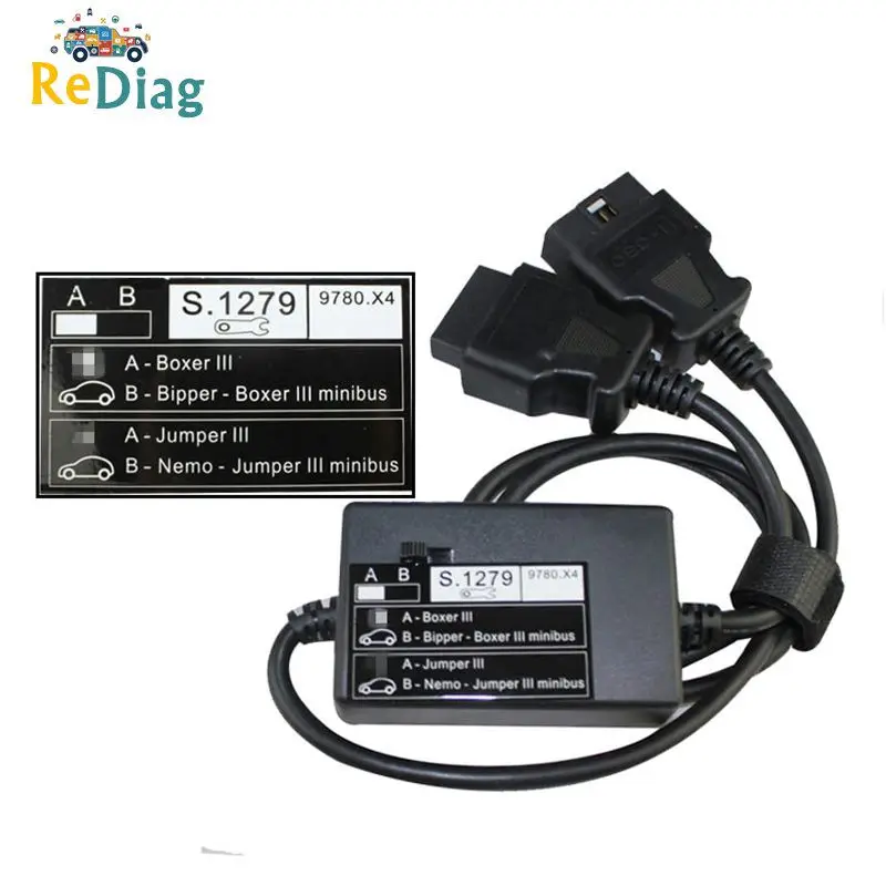 

New Module S.1279 Lexia PP2000 Diagnostic Connector S1279 For New Cars Boxer Jumper III Lexia3 For Peugeot For Citroen