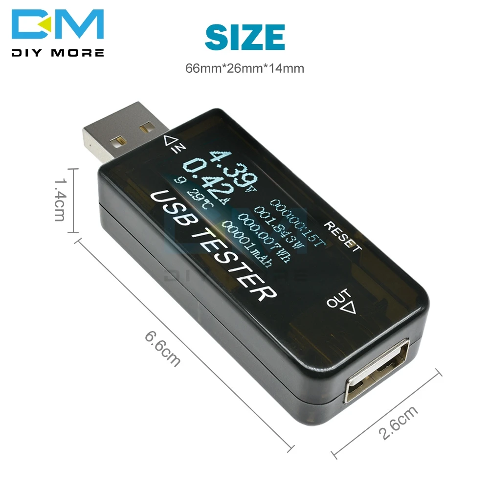 Цифровой USB Амперметр с ЖК дисплеем 6 в 1|ЖК-модули| |