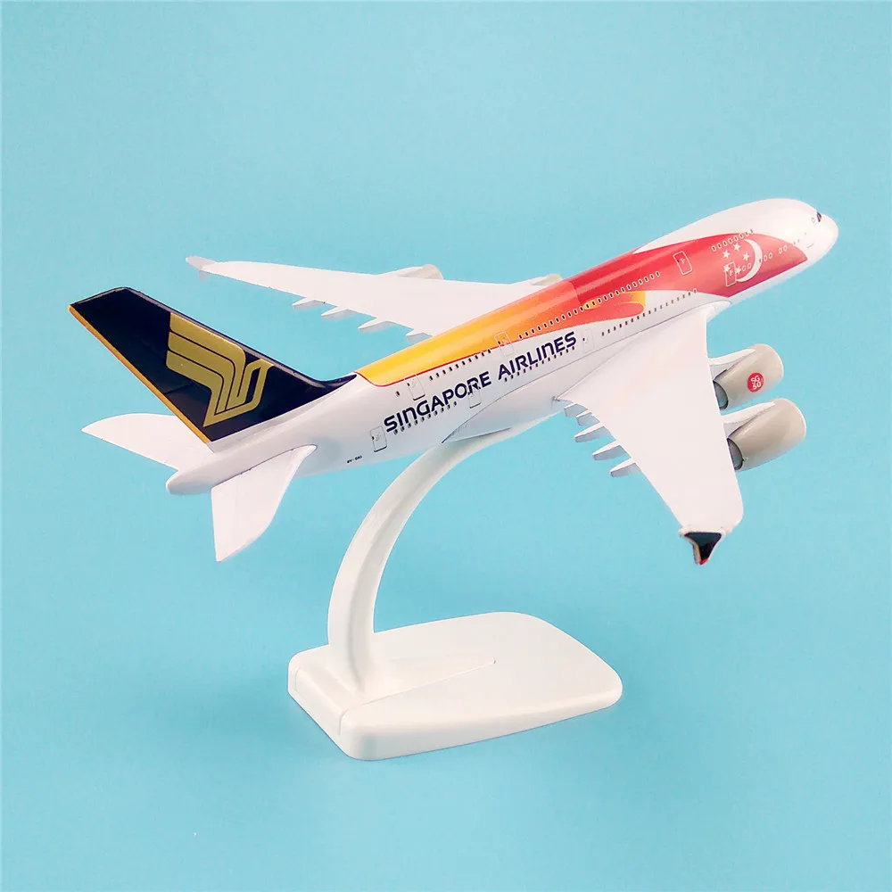 20cm metal alloy plane model air singapore flag airlines aircraft
