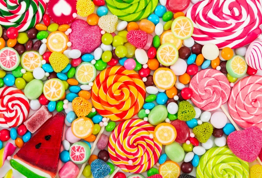 Laeacco Candy Lollipops Baby Children Birthday Party Photography Backgrounds Customized Photographic Backdrops For Photo Studio 