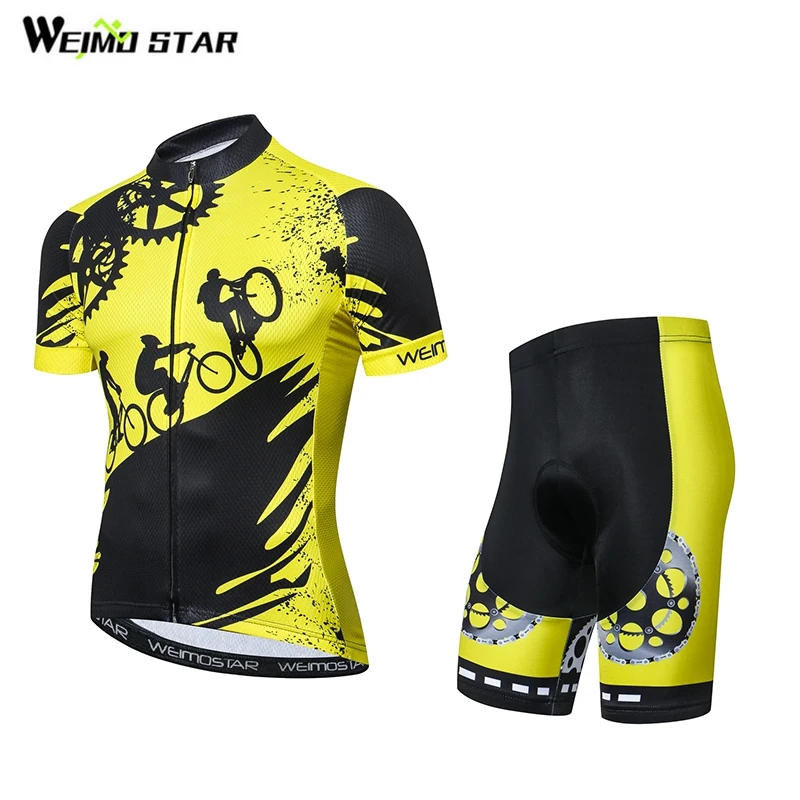 Велосипедные кофта и шорты Комплект Мужская велосипедная одежда велосипедный Топ костюм Ropa Ciclismo блуза-трико футболки для горного