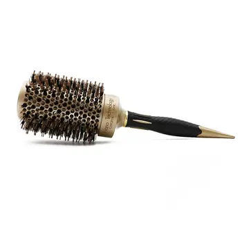 

Golden Heat-Conducting Air Bristle Ceramic Roller Comb Curl Roll Style