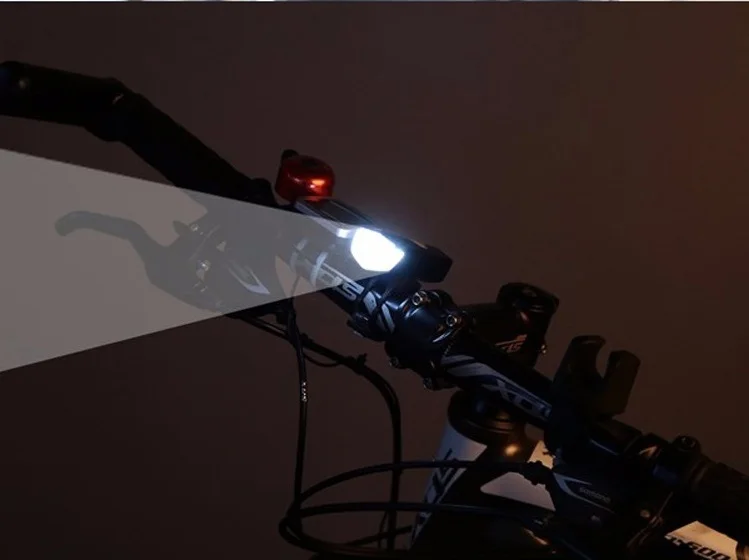 Perfect Rechargeable USB 300lm LED MTB Road Bicycle Bike Flashlight Front Bicycle Cycling Light Headlight Headlamp Bycicle Light 9