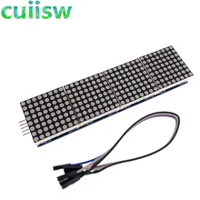 1 pièce MAX7219 Module matriciel pour arduino microcontrôleur 4 en un affichage avec ligne 5P