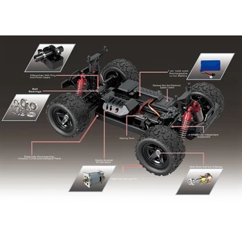 

HS 18312 1/18 2.4G 4WD High Speed Big Foot RC Racing Car OFF-Road Vehicle Toys