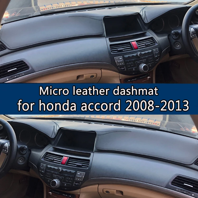 For Honda Accord 8th 2008 2013 Micro Leather Dashmat Dashboard Cover