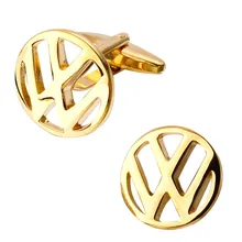 High quality fashion men’s shirts Cufflinks logo logo gold Cufflinks brass mass transportation wholesale and retail