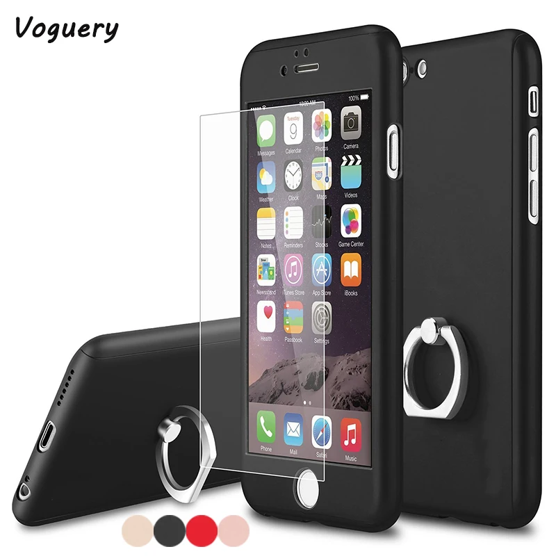 Full Body Case for iPhone 7 / 7 Plus Case with Tempered Glass Screen