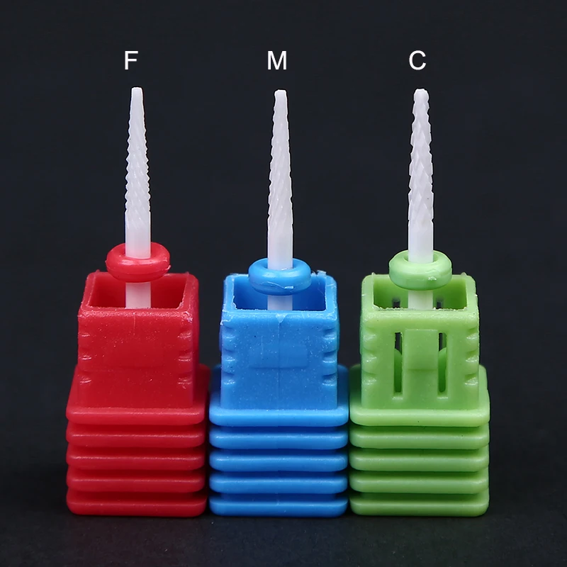 Ceramic Nail Drill Bit Electric Nail Milling Cutter for Manicure Pedicure Nail Art Accessoires Tool Remove