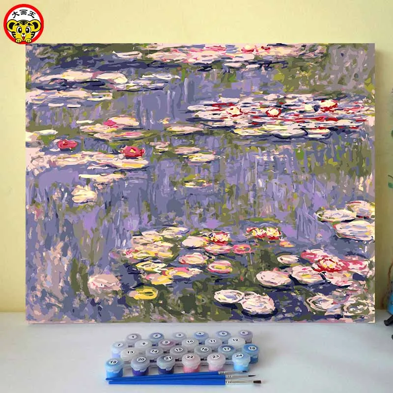 Monet водяная Лилия Знаменитые Картины художественная работа Современная