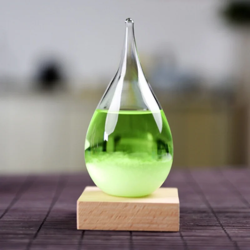 

US Shipping Desktop Droplet Storm Glass Water Tempo Drop Weather Storm Forecast Predictor Monitors Bottle Barometer Ornaments